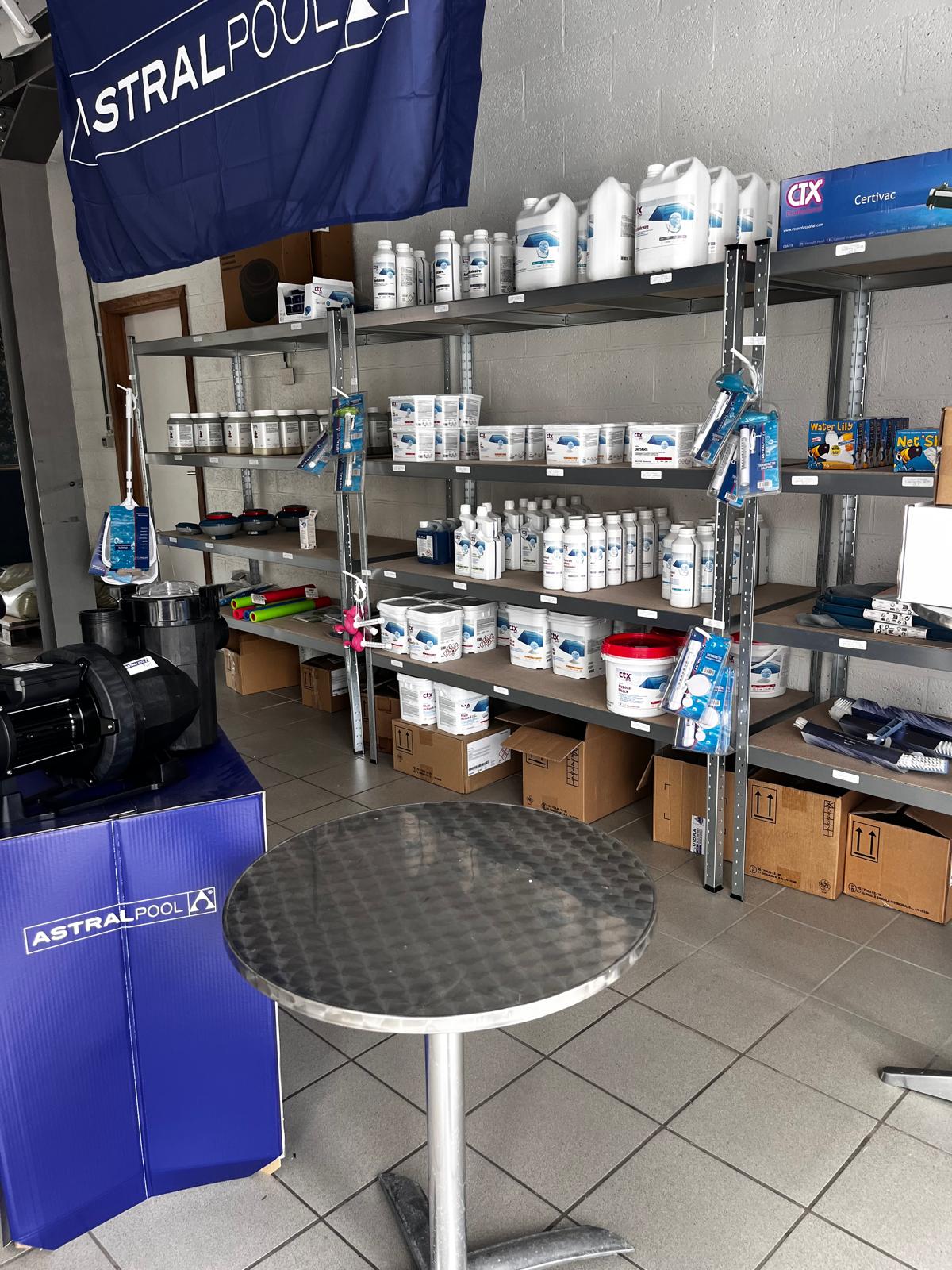 Rayons produits de traitement piscine