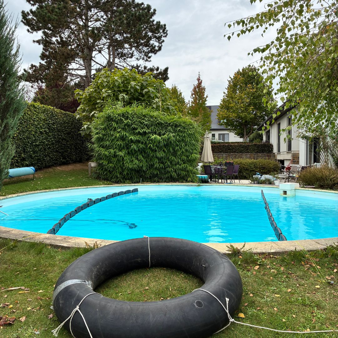 Hivernage piscine ovale, préparation hivernale Azur Piscine